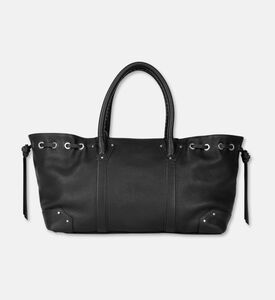 The Kooples Logo-detail Silver-tone Hardware Slouchy Tote Bag, Packshot View