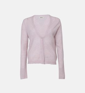 كارديغان مانيلا طويل الأكمام محبوك