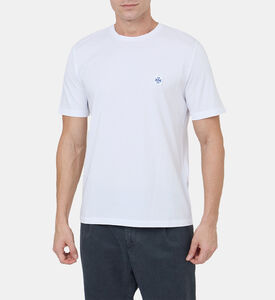 تيشيرت قطن بأكمام قصيرة بشعار العلامة