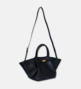 Demellier City-inspired Leather Bag, Black, Packshot View