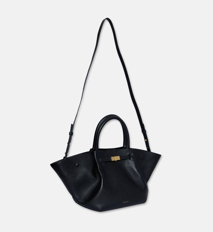 Demellier City-inspired Leather Bag, Black, Packshot View