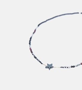 18k Gold Star Druzy Stone Pendant