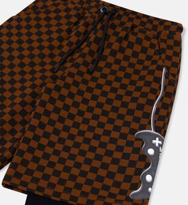 بنطال رياضي مزدوج بطبعة غايمر