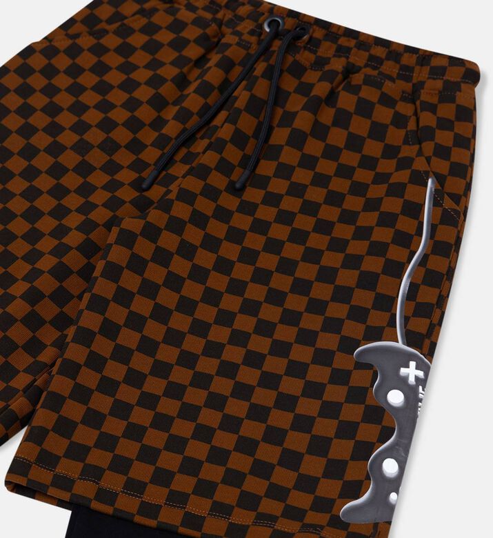 بنطال رياضي مزدوج بطبعة غايمر