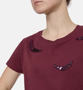 Zadig et Voltaire Ts, Burgundy, L, Model View