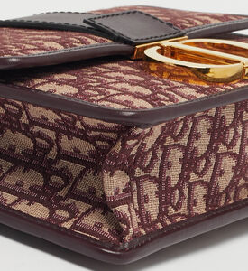 Dior Preowned Dior Burgundy Oblique 30 Montaigne Shoulder Bag, Packshot View