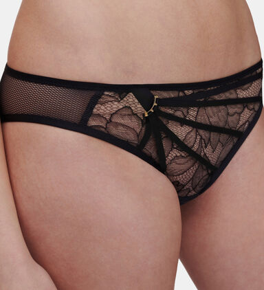 Lace-embroidered Brief