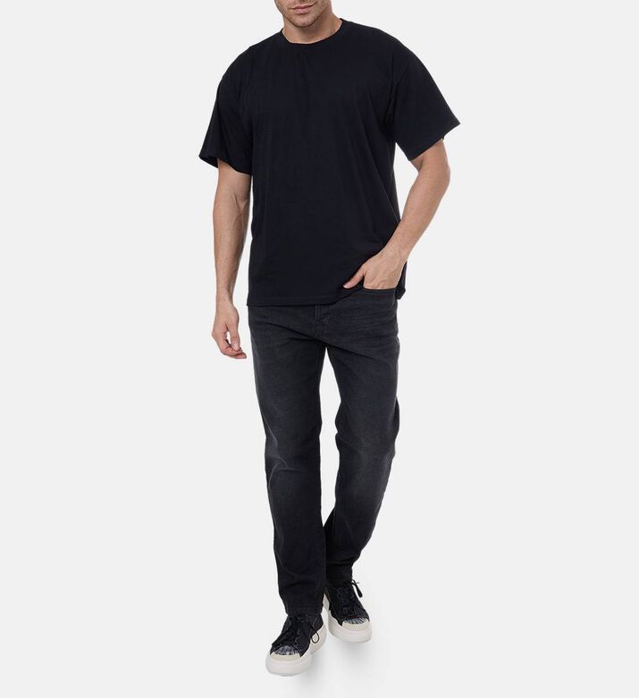 Slip Pocket Regular-fit Denim Pants