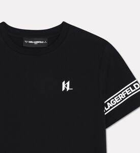 Karl Lagerfeld Logo Tape Cotton T-shirt, Packshot View