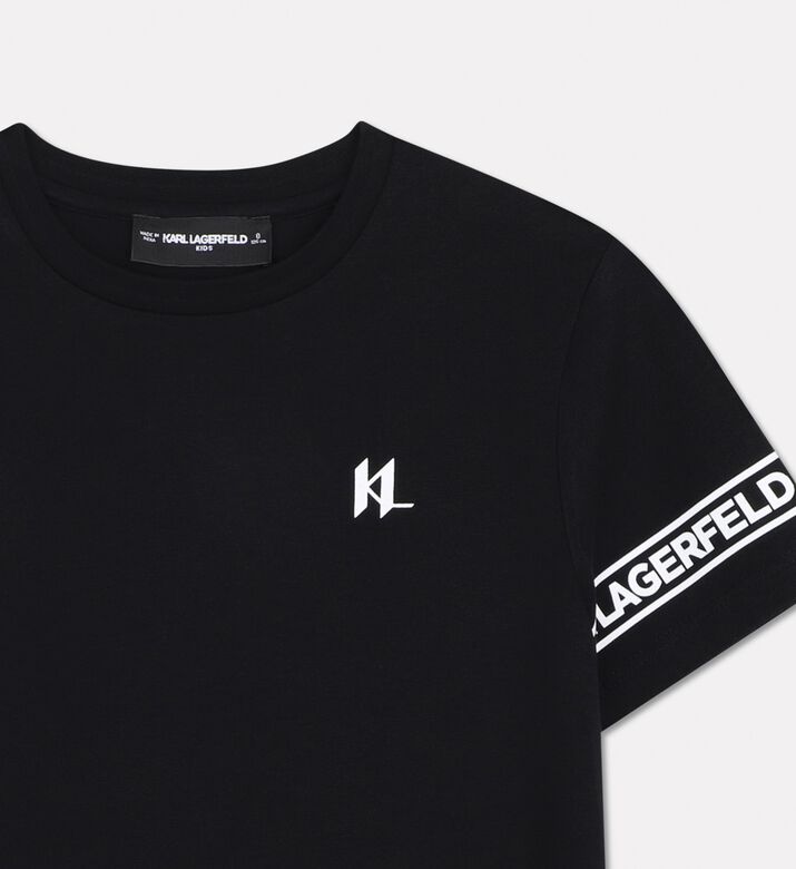 Karl Lagerfeld Logo Tape Cotton T-shirt, Packshot View