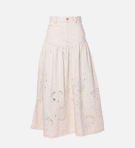 Ganni Skirt Broderie, Packshot View