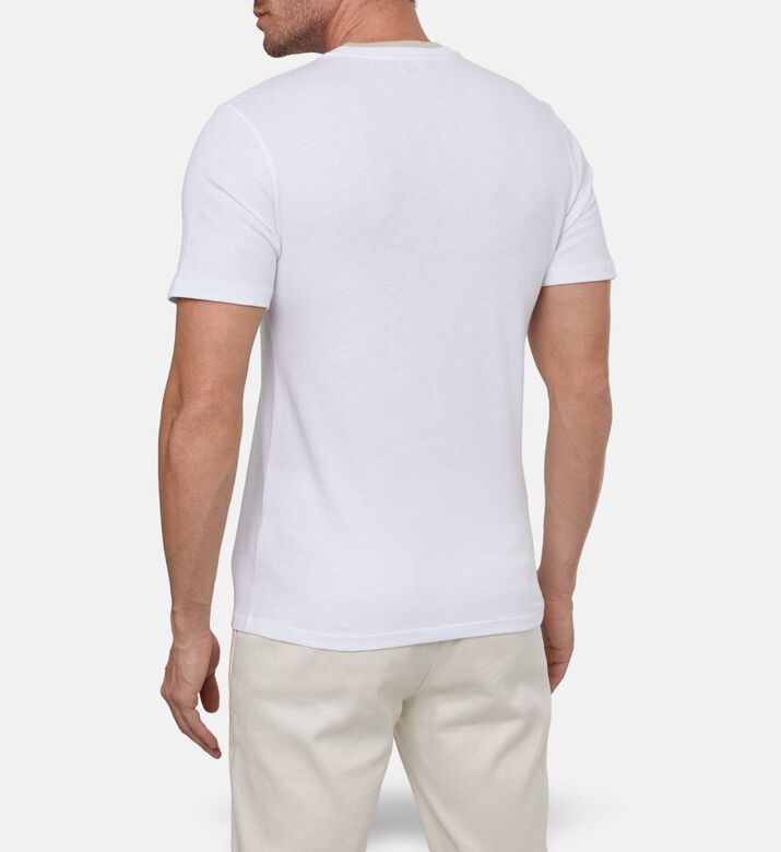 Vince Short-sleeve Regular-fit T-shirt, White, M, Model View
