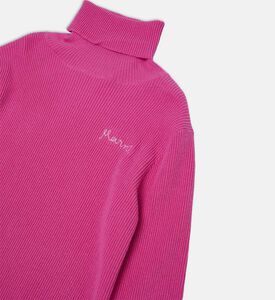 سويت شيرت بياقة مستديرة مطرزة بلوغو