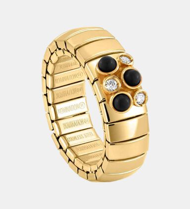Stainless Steal Stone Stretchable Ring