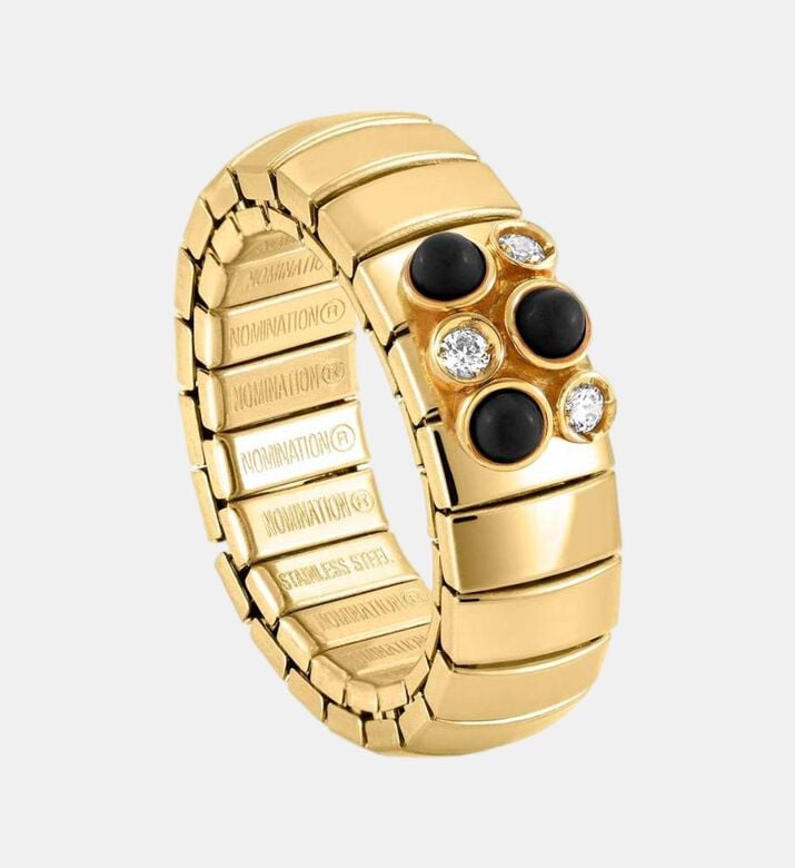 Stainless Steal Stone Stretchable Ring