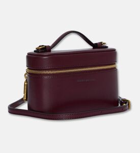 Marc Jacobs Leather Vanity Crossbody Bag, Burgundy, Packshot View