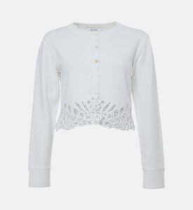 كارديغان طويل الأكمام بإغلاق بأزرار