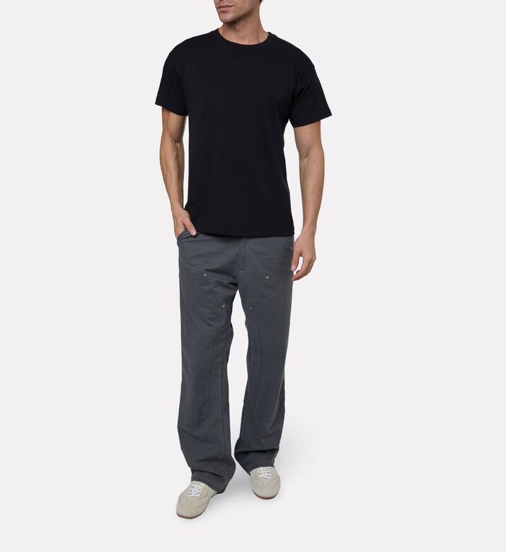 Diesel Logo-embroidery Short-sleeve T-shirt, Black, S, Model View