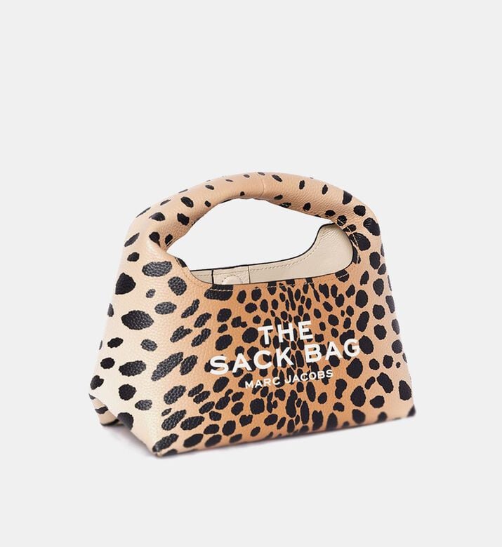 The Cheetah Leather Mini Sack Bag The Cheetah Leather Mini Sack Bag