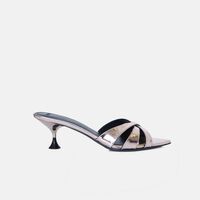 Elis Metallic Leather Mules