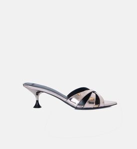 Elis Metallic Leather Mules