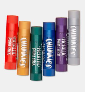 Ooly Chunkies 6-piece Metallic Paint Sticks Set, Packshot View