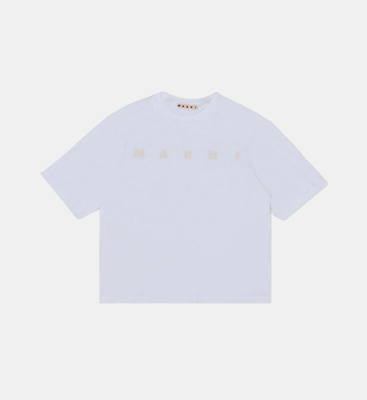 Cotton Contrasted Logo-print T-shirt