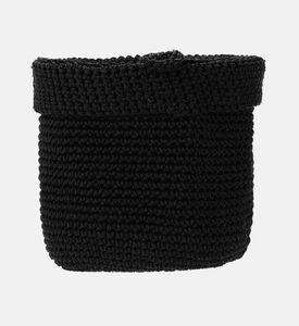 مجموعة من 3 قطع تخزين من النسيج باللون الأسود