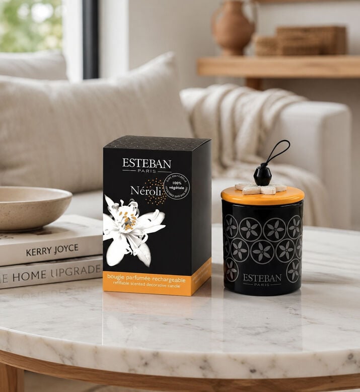 Esteban Paris Neroli Refillable Initial Candle, Packshot View