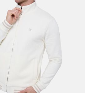 Embroidered Zip-up Sweatshirt