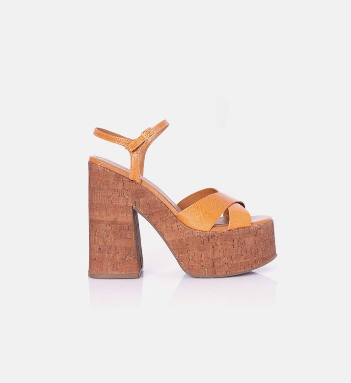 Leather Platform Sandals