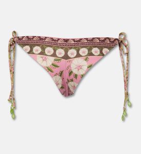 Agua Bendita Tammy Floral-print Side-tie Bottom, Packshot View
