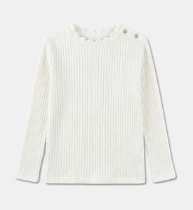 Jules & Juliette Paris Scalloped Collar Knit Top, Packshot View