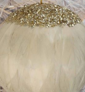 Ornament Ball Feather Ornament Ball Feather