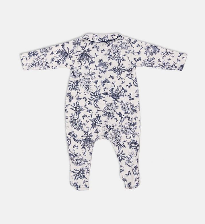 Toile De Jouy Blue-inspired Print Pajamas