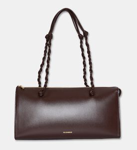 Jil Sander Tangle Tent Leather Shoulder Bag, Brown, Packshot View