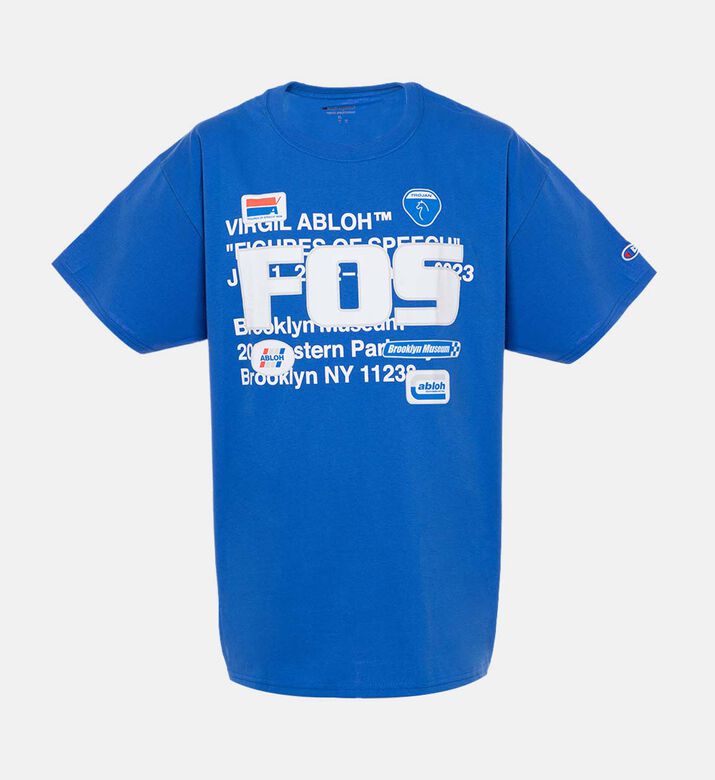 تيشيرت قطن بياقة دائرية بطبعة رسومات