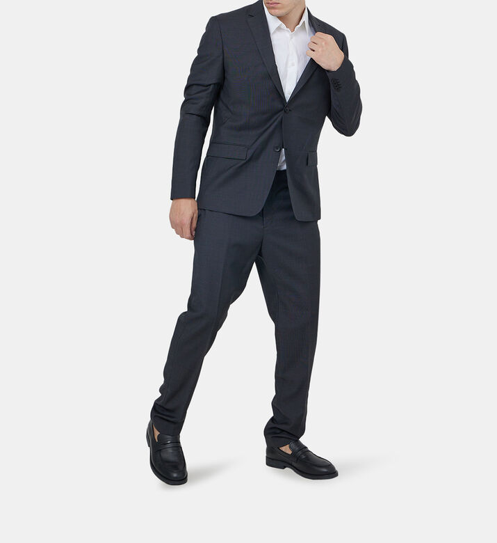 Single Breasted Wool Suit Blazer