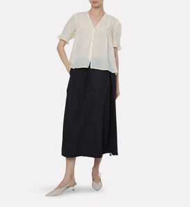 Sea NY Round Neck Sleeveless Top, Model View