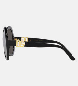 Oversized Round Frame Sunglasses 60