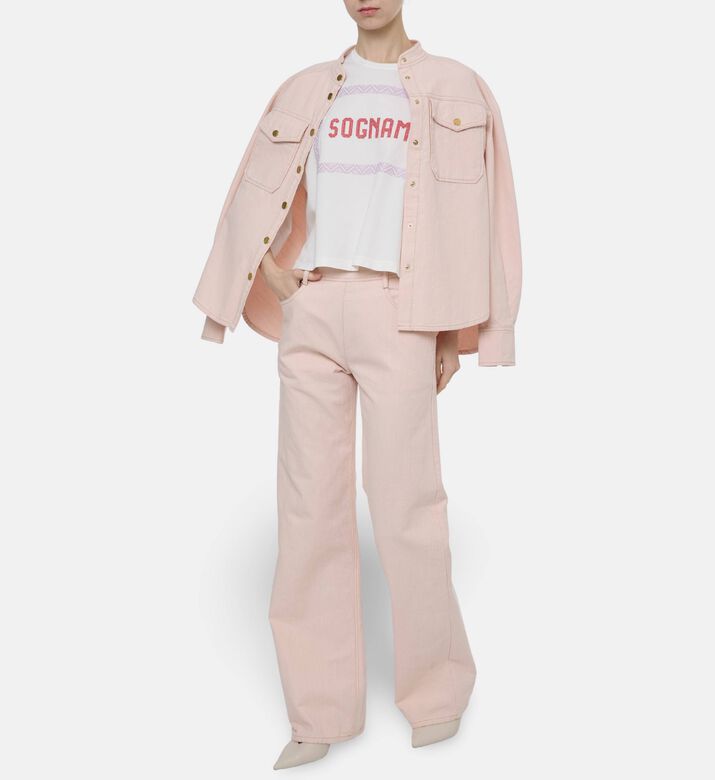 Forte-Forte High Waist Denim Pants, Model View