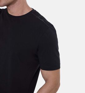 تيشيرت قصير الأكمام قطن بقصة عادية