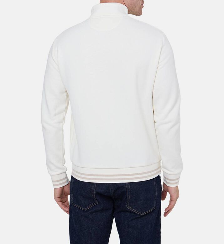 Embroidered Zip-up Sweatshirt