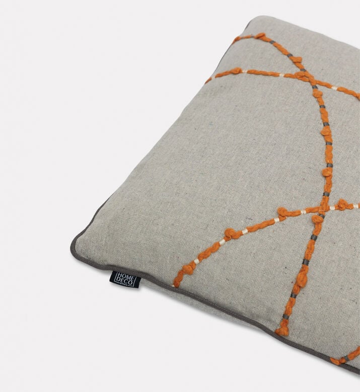 Home Deco and More Ostia Embroidered Cushion, Packshot View