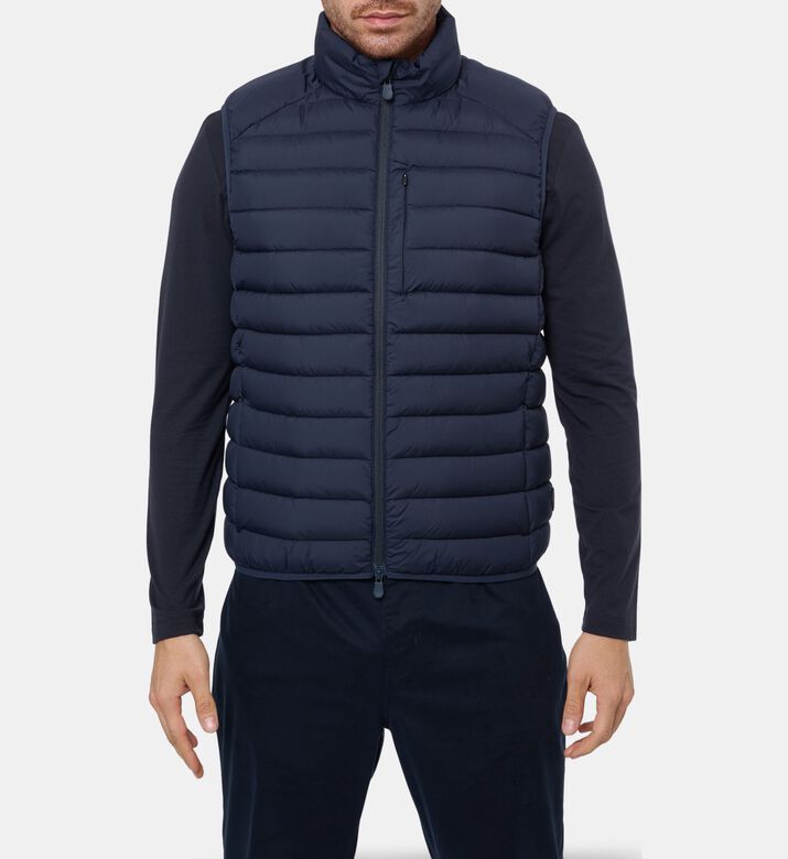 Save the Duck Padded Sleeveless Regular-fit Vest, Blue, Xl, Model View