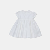 Rhinestones Collared Flared Dress
