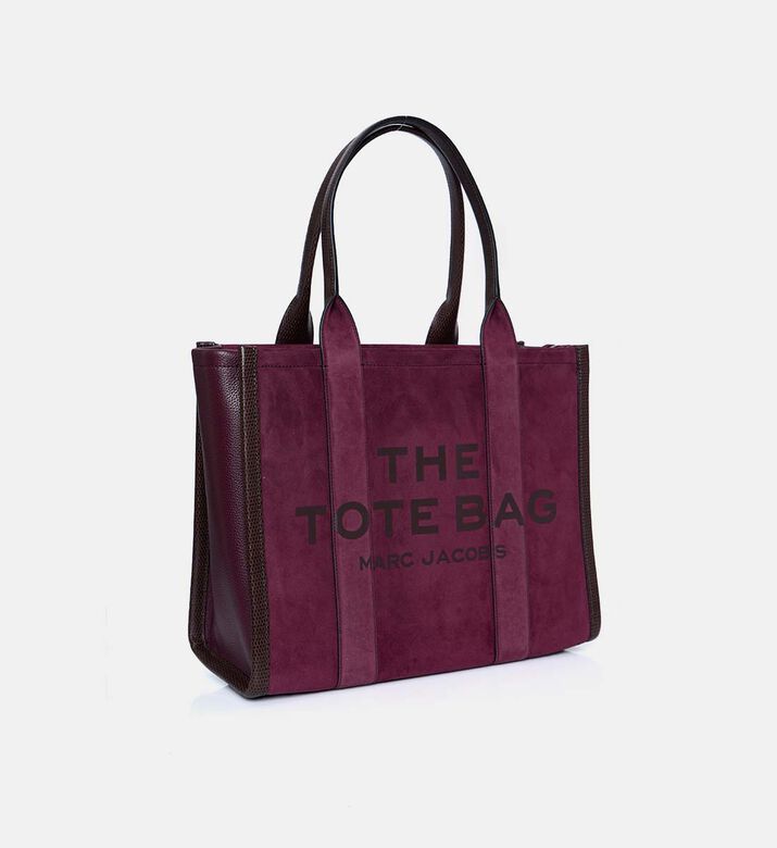 Marc Jacobs Suede Top Zip Closure Tote Bag, Light-violet, Packshot View