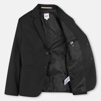 Button Closure Pinstripe Blazer