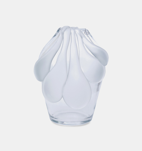 Crystal Frosted Details Vase