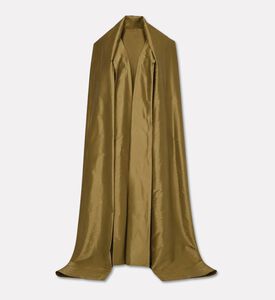Suzy Matar Silk Faille Cape Gown, Gold, S, Packshot View